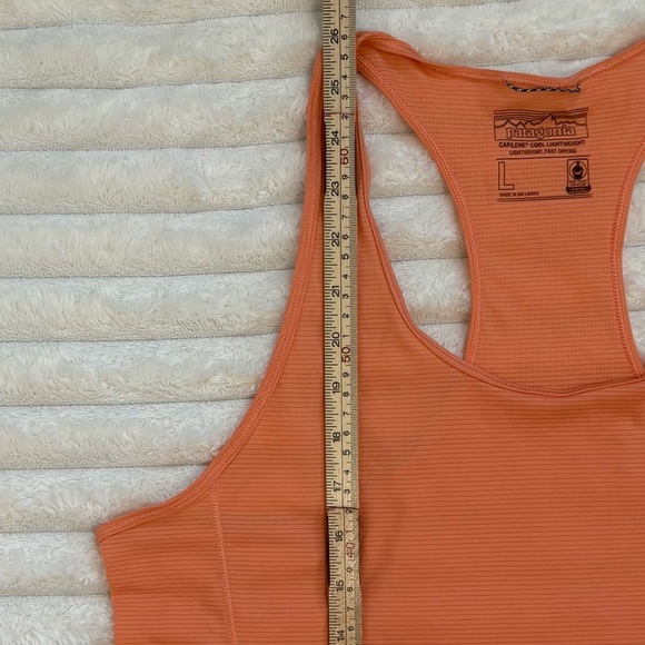 PATAGONIA Capilene Cool Lightweight Sleeveless Tank Orange Large - Picture 6 of 6